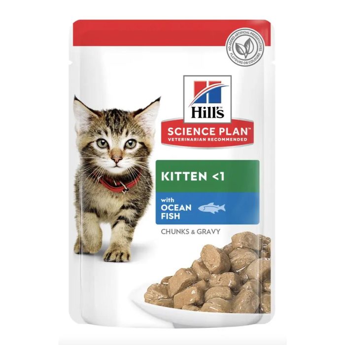 Hills Science Plan Feline Kitten Ocean Fish Pouch Консерва | Влажный корм (рыба) 85 г