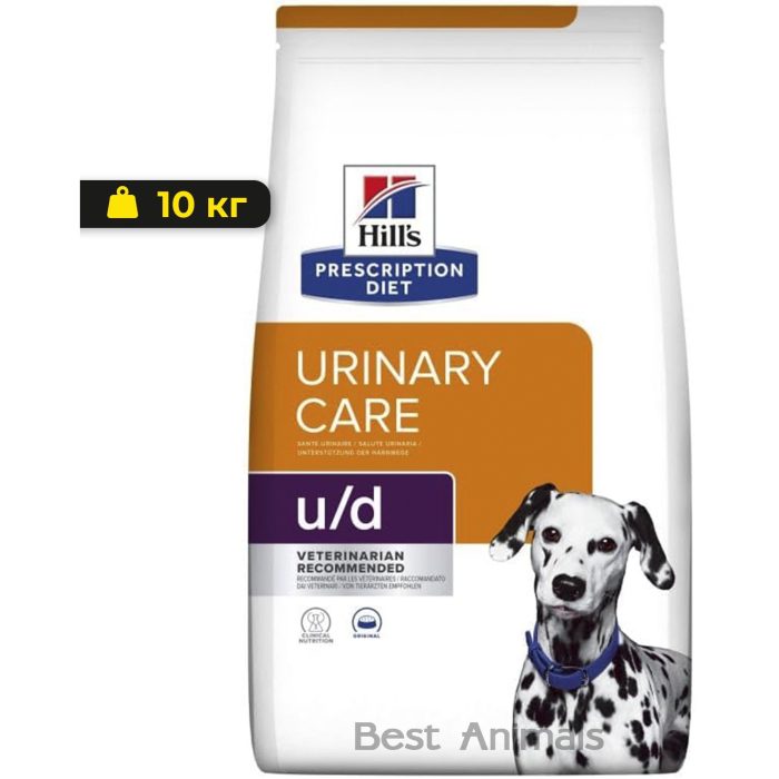 Hills Prescription Diet Canine U/D Urinary Care Сухой корм (яйцо) 10 кг