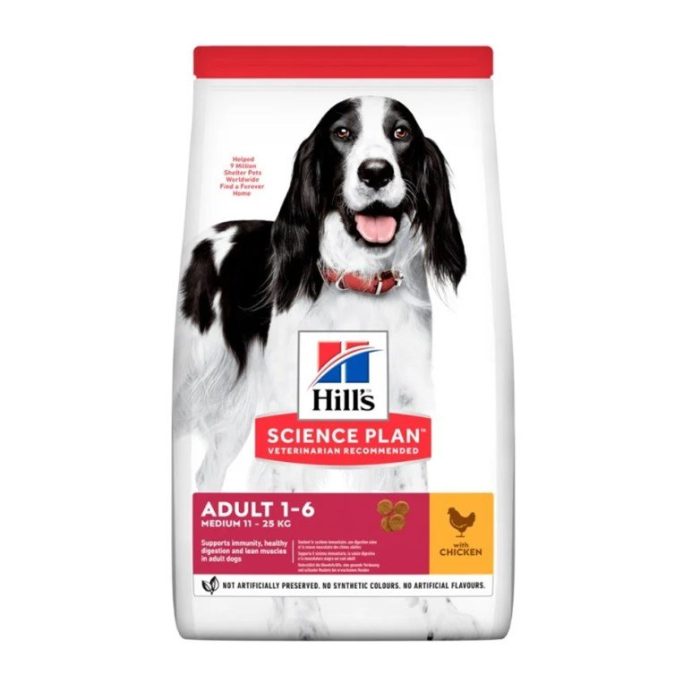 Hills Science Plan Canine Adult Medium Chicken Сухой корм (курица) 6 кг