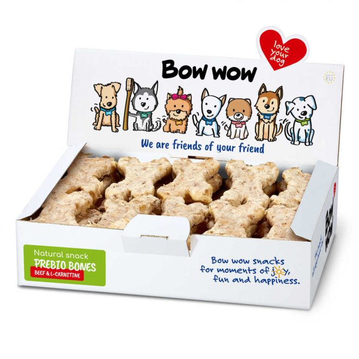 Bow wow Natural Bones Beef & L-Carnitine ласощі для собак (яловичина) 30 шт.