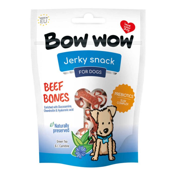 Bow wow Beef Snacks Bone Shape лакомство для собак (говядина) 80 г