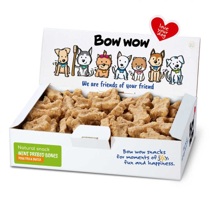 Bow wow Natural Mini-Bones Poultry & Yucca лакомство для собак (птица) 900 г