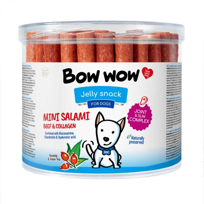 Bow wow Mini-Salami Sticks Beef & Collagen лакомство для собак (говядина) 60 шт.