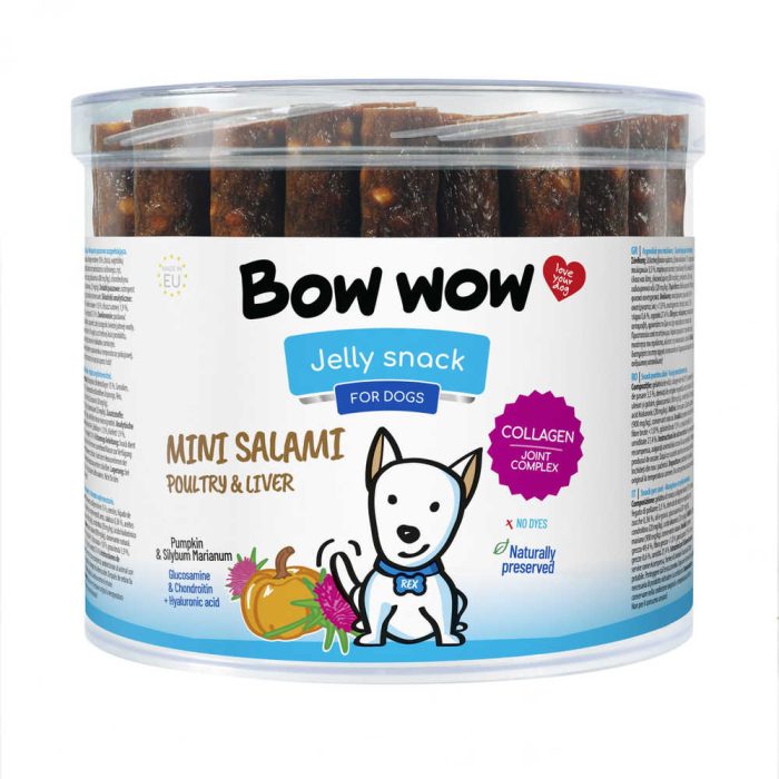 Bow wow Mini-Salami Sticks Poultry & Liver лакомство для собак (птица) 60 шт.