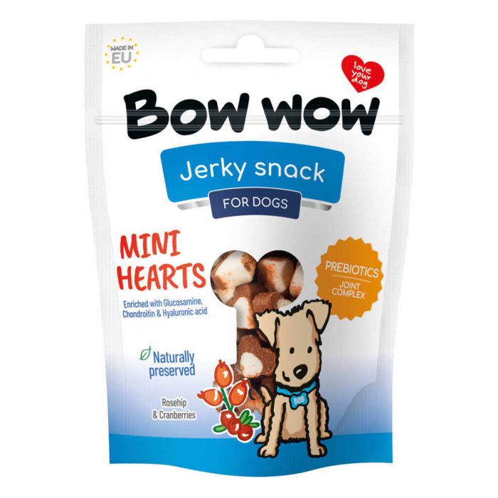 Bow wow Mini-Hearts Snacks ласощі для собак (яловичина) 80 г