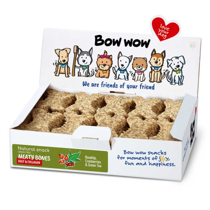Bow wow Natural Bones Beef & Collagen ласощі для собак (яловичина) 30 шт.