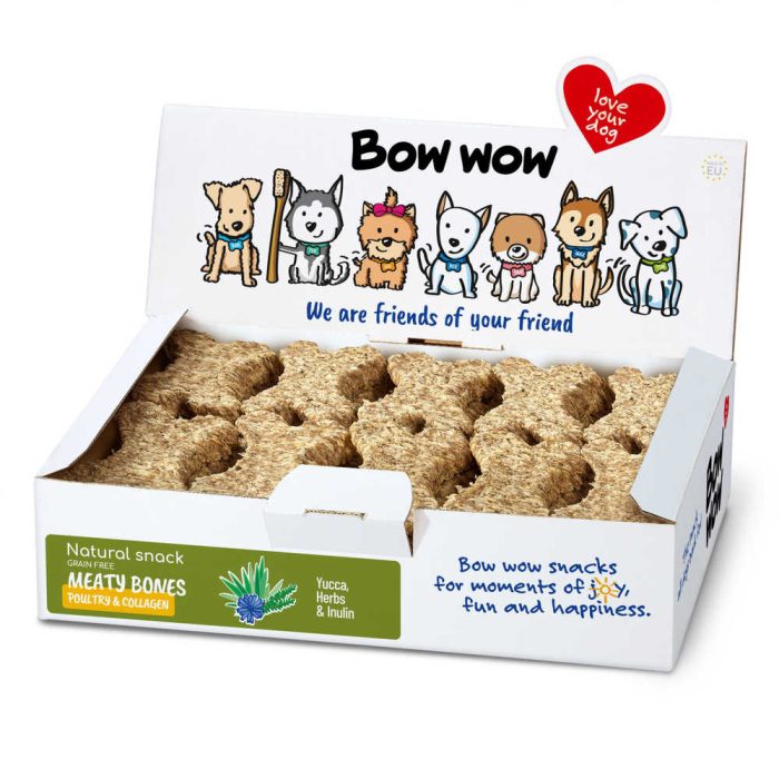 Bow wow Natural Bones Chicken & Collagen лакомство для собак (курица) 30 шт.