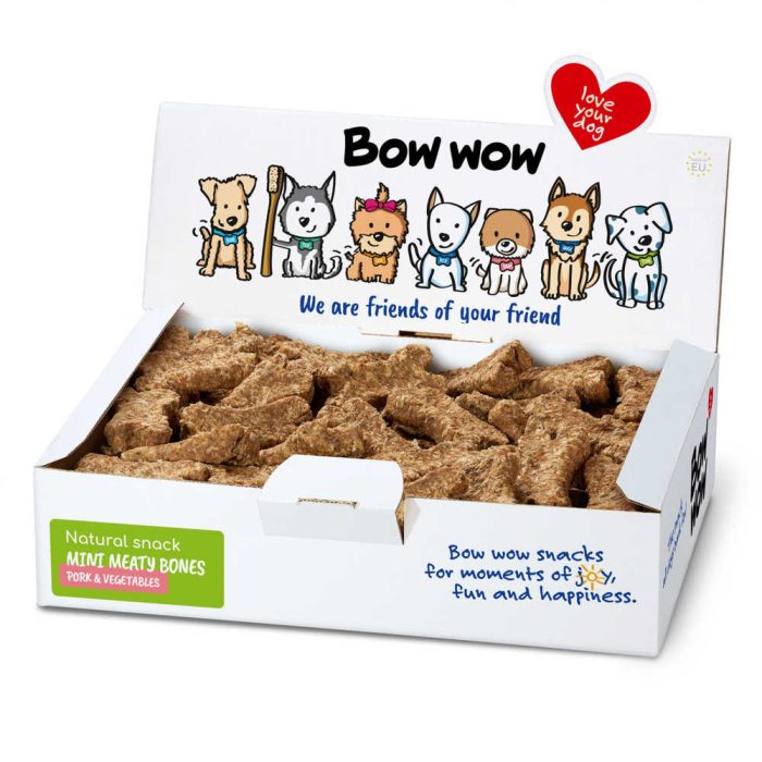 Bow wow Natural Mini-Bones Pork & Vegetables лакомство для собак (свинина) 1 кг