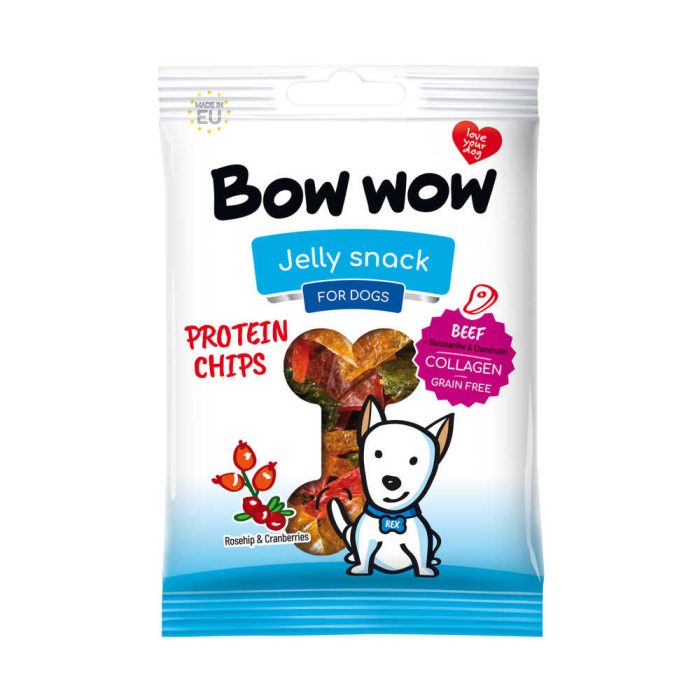 Bow wow Protein Chips Beef with Rosehip & Cranberry лакомство для собак (говядина) 60 г