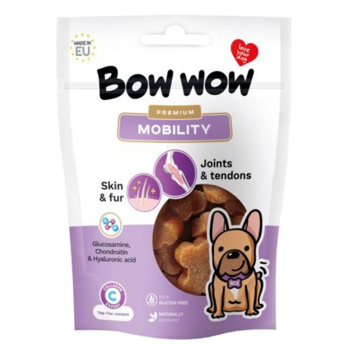 Bow wow Mobility Snacks Joint & Coat Care лакомство для собак (говядина) 60 г