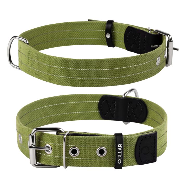COLLAR Брезент ошейник для собак, размер S (20 мм, 31-41 см), одинарный классический