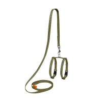 Collar DOG Extreme шлея с поводком для грызунов, размер XXS (10 мм, поводок 115 см, 12-22 см), хаки