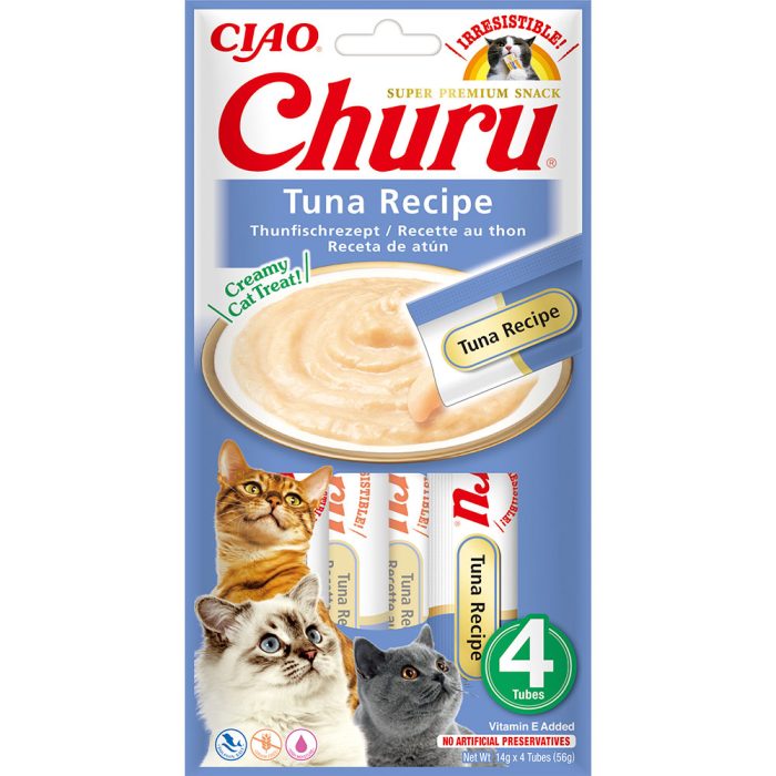 INABA Churu Tuna Recipe крем-лакомство для кошек (тунец) 56 г