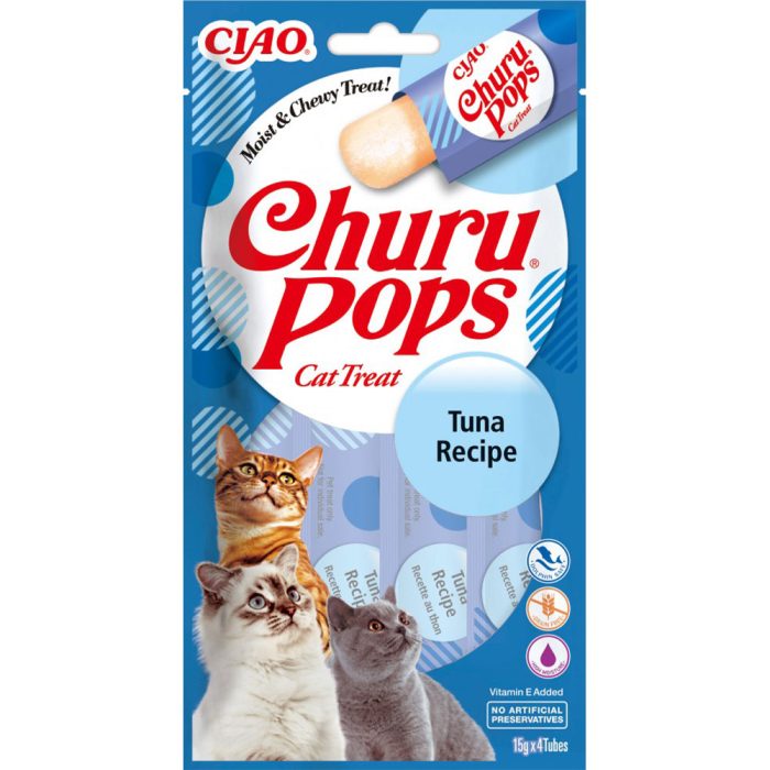 INABA Churu Pops Tuna Recipe желе-лакомство для кошек (тунец) 60 г
