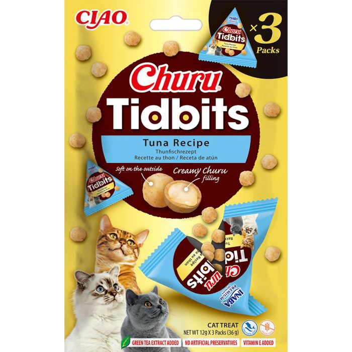 INABA Churu Tidbits Tuna Recipe лакомство для кошек (тунец) 36 г