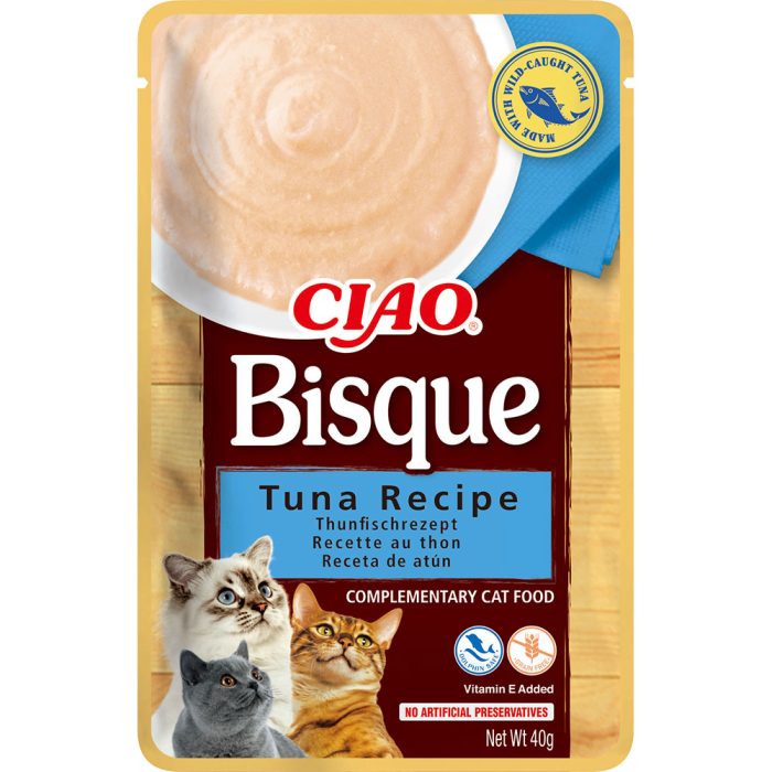 INABA CIAO Bisque Tuna Recipe суп-пюре для кошек (тунец) 40 г