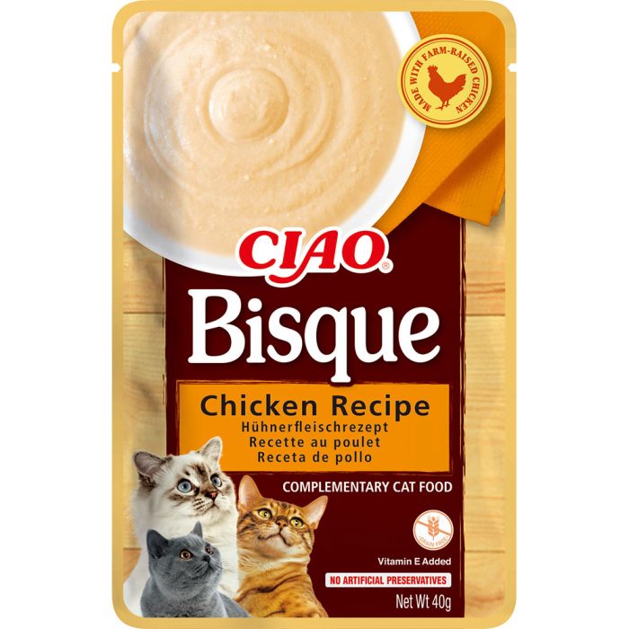 INABA CIAO Bisque Chicken Recipe суп-пюре для кошек (курица) 40 г