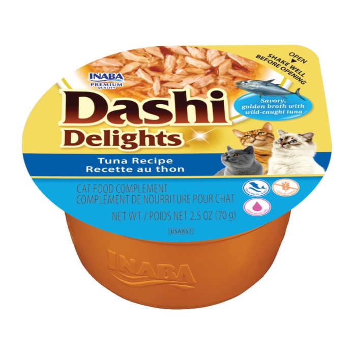 INABA DASHI Delights Tuna Recipe кусочки в бульоне для кошек (тунец) 70 г