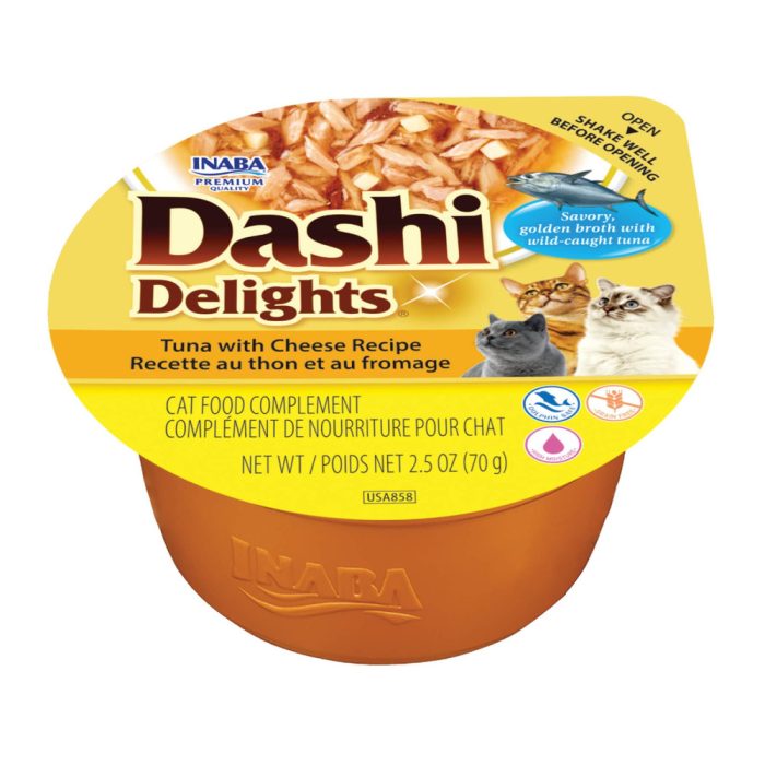 INABA DASHI Delights Tuna with Cheese Recipe кусочки в бульоне для кошек (тунец, сыр) 70 г