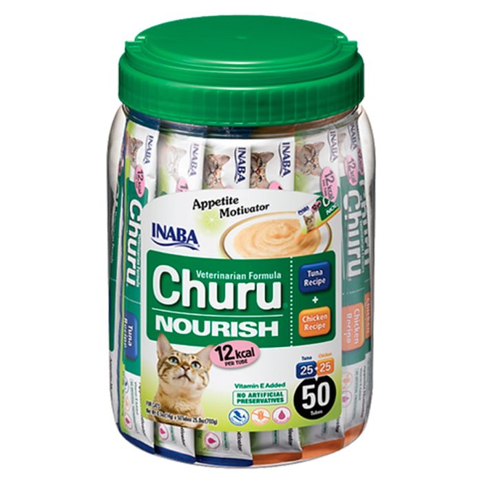 INABA Churu Nourish Chicken with Tuna крем-лакомство для кошек (курица, тунец) 700 г