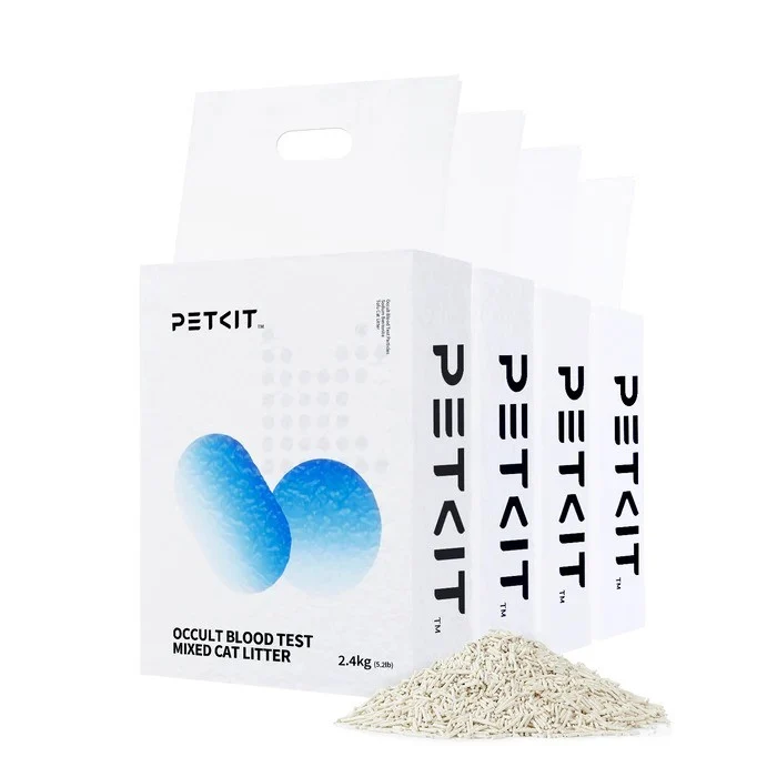 Petkit Occult Blood Test Mixed Cat Litter PKCL10 растительный комкующийся наполнитель с тестом на скрытую кровь, 3.6 кг (7 л)