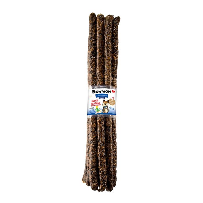 Bow wow Super Sausages Beef ласощі для собак (яловичина) 12 шт.