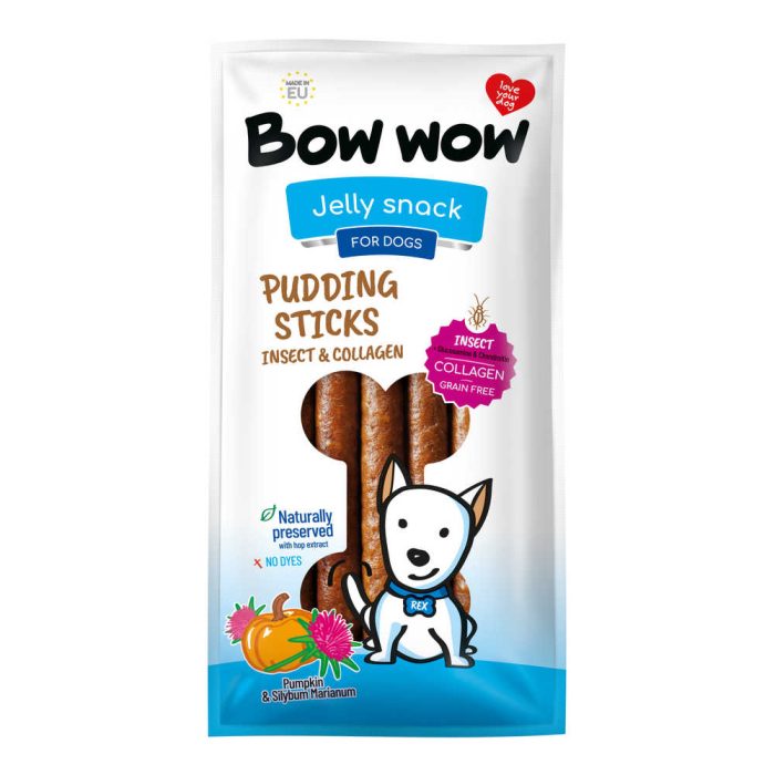 Bow wow Pudding Sticks Insects & Collagen with Pumpkin лакомство для собак (насекомые) 6 шт.