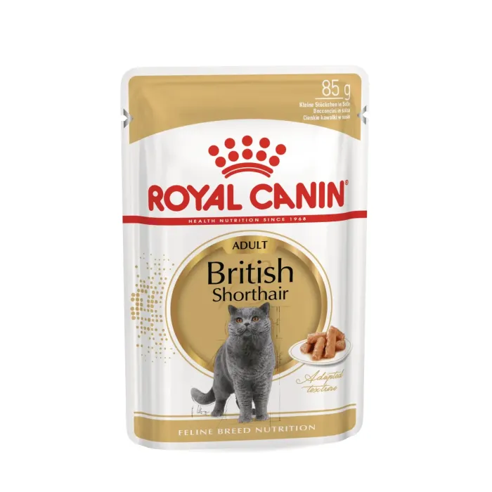Royal Canin BRITISH SHORTHAIR ADULT влажный корм для кошек (птица) 0.085 кг