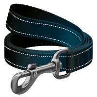 WAUDOG Nylon поводок для собак, размер S (15 мм х 122 см), черный