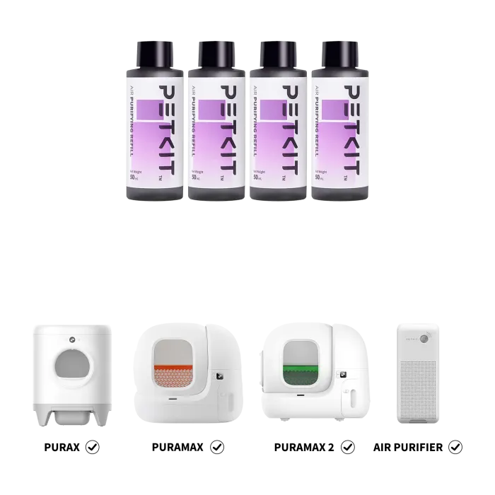 Petkit Air Purifying Refill 4*50ml P9214 концентрированная жидкость для очистителя воздуха, 4х50 мл (P9214)
