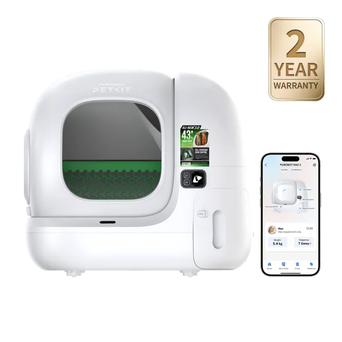 Petkit Pura Max 3 Premium Self-Cleaning автоматический туалет для кошек, 76 л, премиум, белый