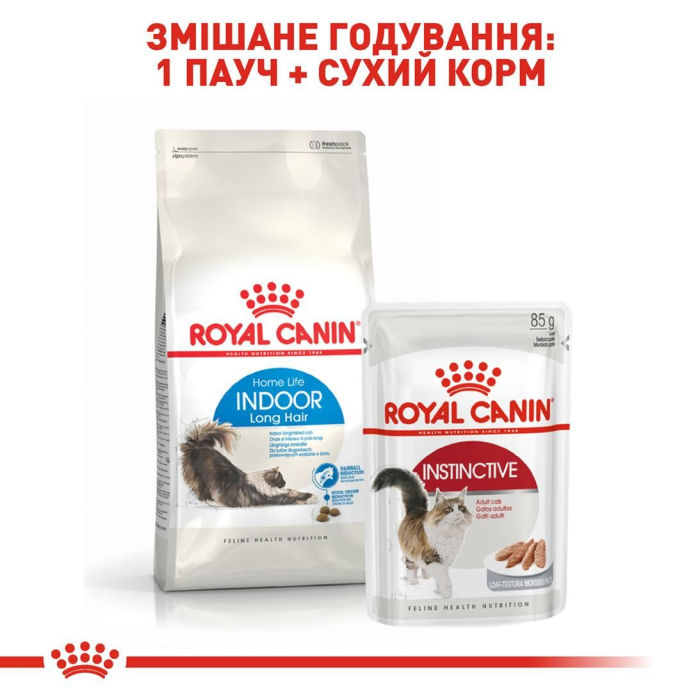 Royal Canin INDOOR LONGHAIR сухий корм для котів (птиця) 2 кг