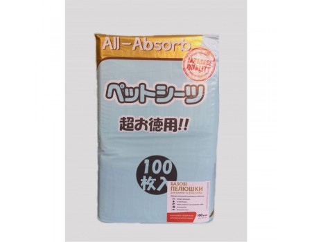 All-Absorb (Олл-Абсорб) Японський стиль пелюшки для собак 60х45см, 100 шт.
