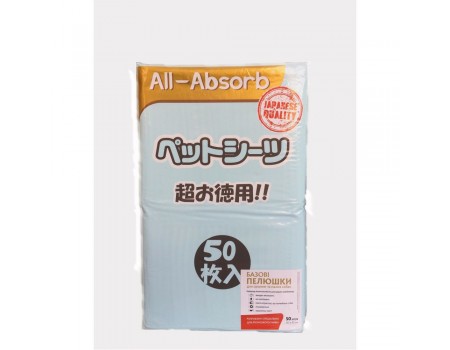 All-Absorb (Олл-Абсорб) Basic пеленки для собак 60х90см, 10 шт