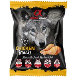 Напіввологі ласощі для собак Alpha Spirit DOG Snacks Chicken, кубики з..