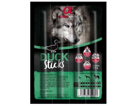 Полувлажное лакомство для собак Alpha Spirit DOG Sticks Duck Chicken, палочки с уткой и курицей, 16 шт, 160 г