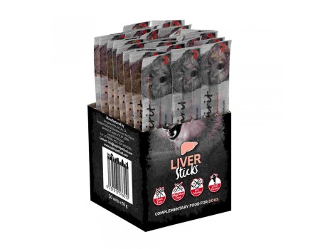 Alpha Spirit (Альфа Спіріт) Sticks Liver&Chicken - Напіввологі ласощі для собак (палички зі свинячою печінкою та куркою, 30 шт), 300 г