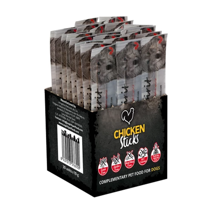 Напіввологі ласощі для собак Alpha Spirit DOG Sticks Chicken, палички з куркою, 30 шт, 300 г