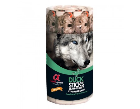 Напіввологі ласощі для собак Alpha Spirit DOG Sticks Duck Chicken, палички з качкою і куркою, 16 шт, 160 г