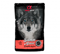 Влажный корм Alpha Spirit MOUSSE, для взрослых собак, лосось, мусс, 85..