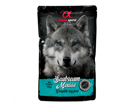 Влажный корм Alpha Spirit MOUSSE, для взрослых собак, дорада, мусс, 85 г