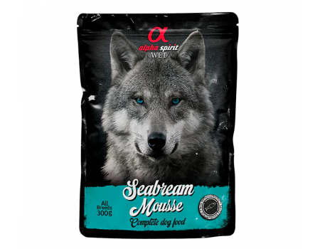 Влажный корм Alpha Spirit MOUSSE, для взрослых собак, дорада, мусс, 300 г