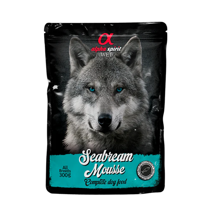 Вологий корм Alpha Spirit MOUSSE, для дорослих собак, дорада, мусс, 300 г