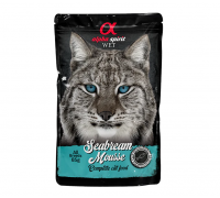 Влажный корм Alpha Spirit MOUSSE, для взрослых кошек, дорада, мусс, 85..