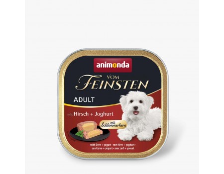 Влажный корм Animonda Vom Feinsten Adult with Deer + yogurt с олениной и йогуртом для собак, 150 г