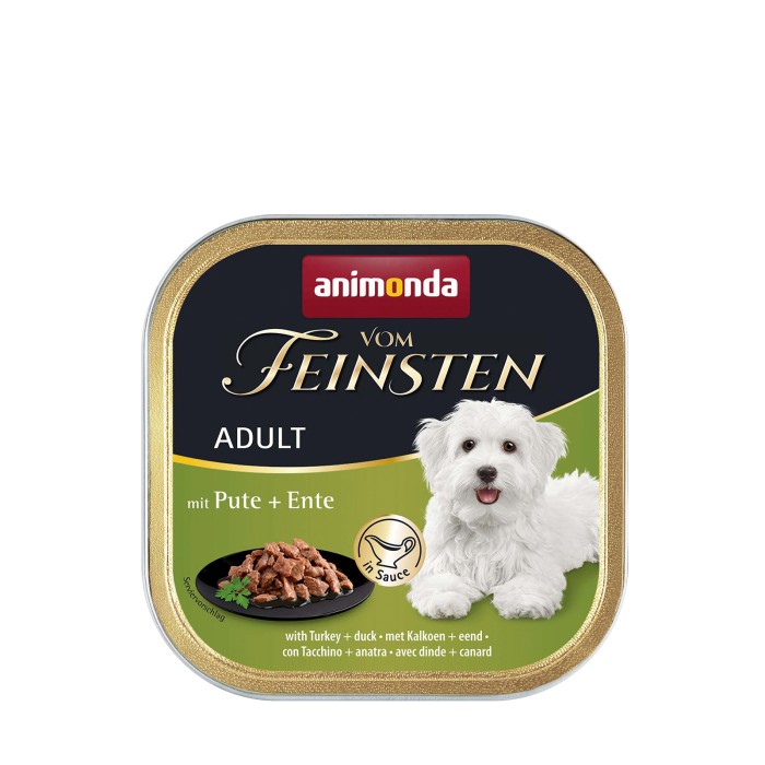 Влажный корм для собак Animonda Vom Feinsten, с индейкой и уткой, 150 г