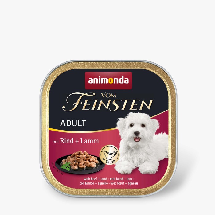 Вологий корм Animonda Vom Feinsten Adult with Beef + lamb з яловичиною і ягнятинию для собак, 150 г