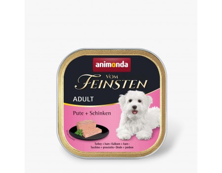 Вологий корм Animonda Vom Feinsten Adult Turkey + Ham з індичкою та шинкою для собак, 150 г
