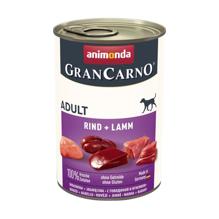 Влажный корм для собак Animonda GranCarno, с говядиной и ягненком, 400 г