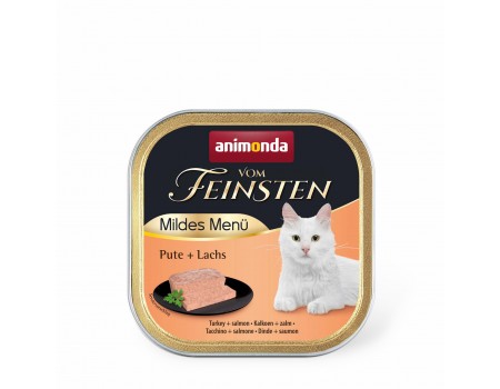 Вологий корм Animonda Vom Feinsten Adult Turkey + Salmon з індичкою та лососем для котів, 100 г